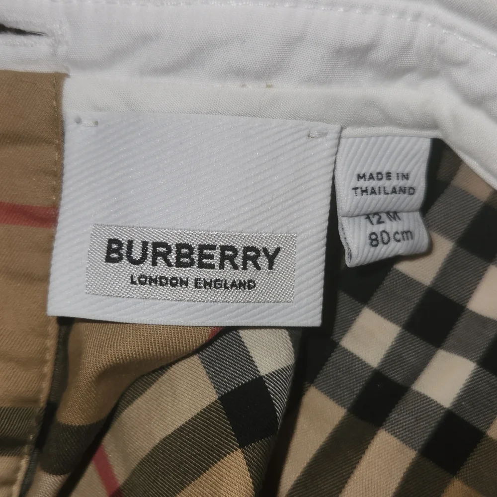 Burberry Plaid Baby Romper with White Collar 12 Mo - Picture 5 of 6